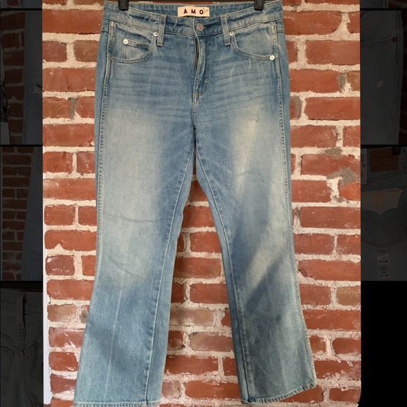AMO Jane sweet cheeks jeans 27 kick flare crop - Picture 7 of 8
